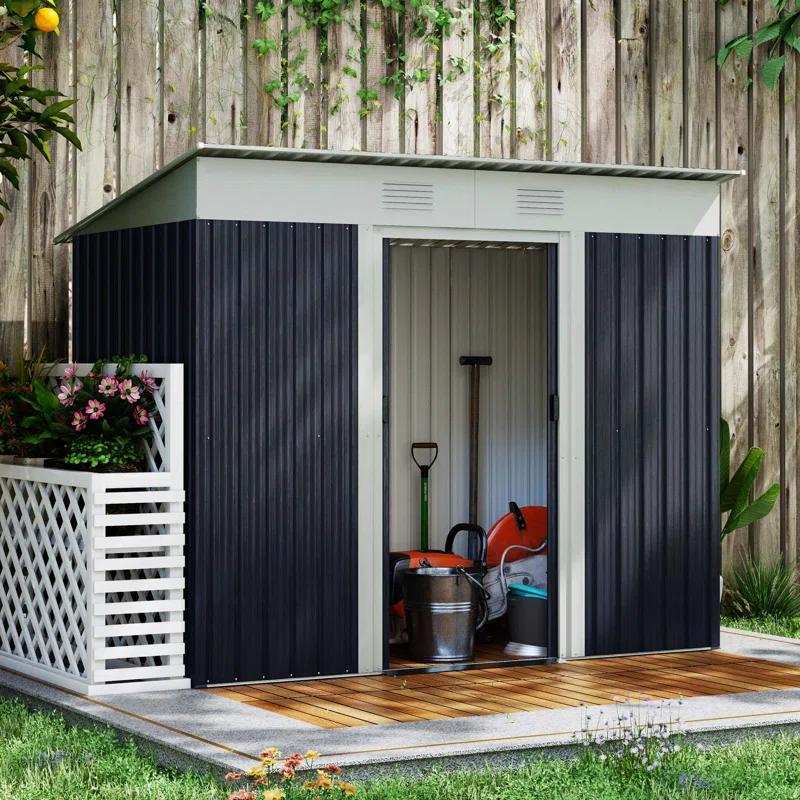 Outsunny 85.5" W x 48" D Storage Shed