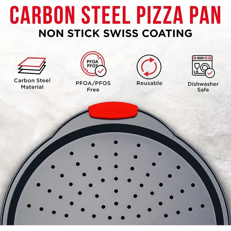 Lifemaster Lifemaster Non-Stick Steel Pizza Pan