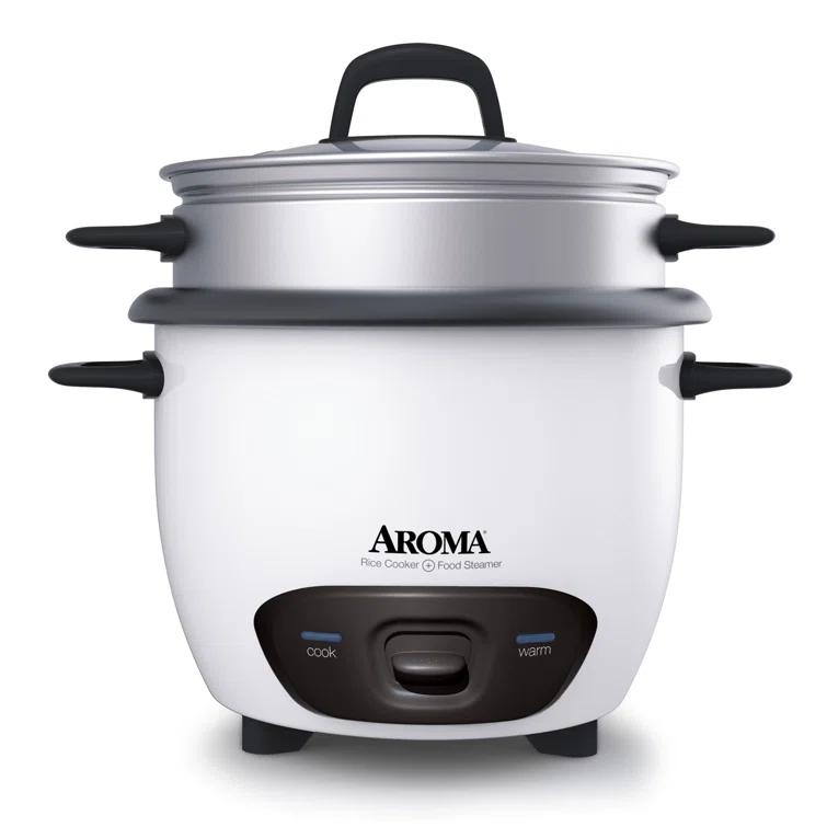 Aroma Aroma 14-Cup Pot Style Rice Cooker and Food Steamer Set