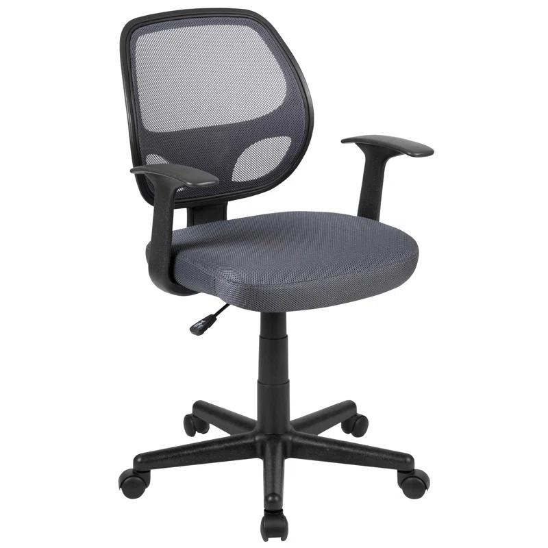 Mid-Back Mesh Swivel Ergonomic Task Office Chair - Arms