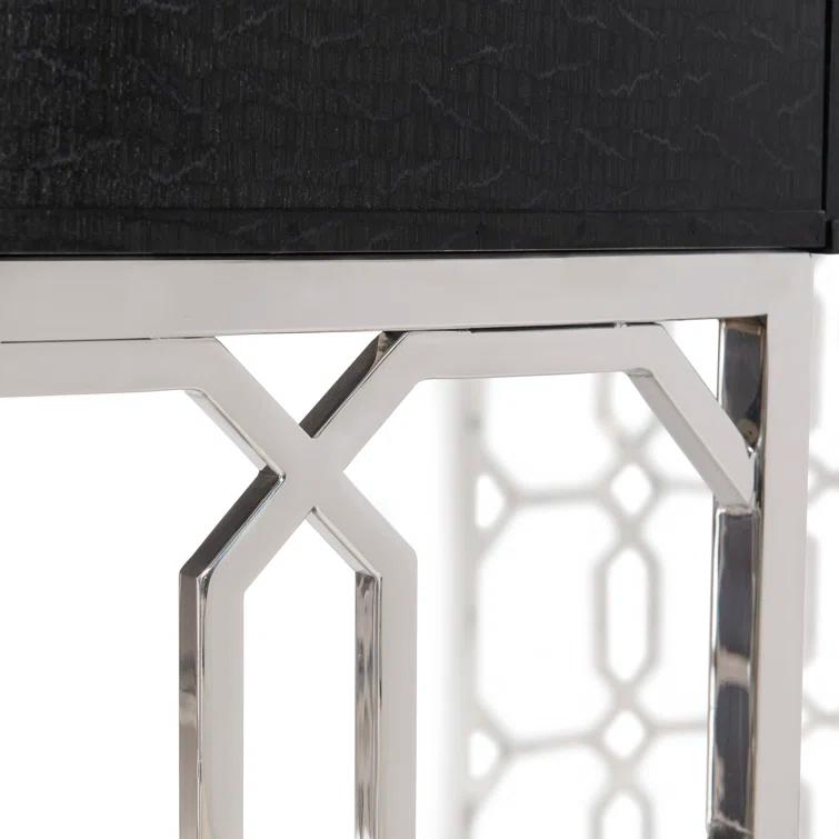 Bernhardt Silhouette Oval Metal Base Writing Desk