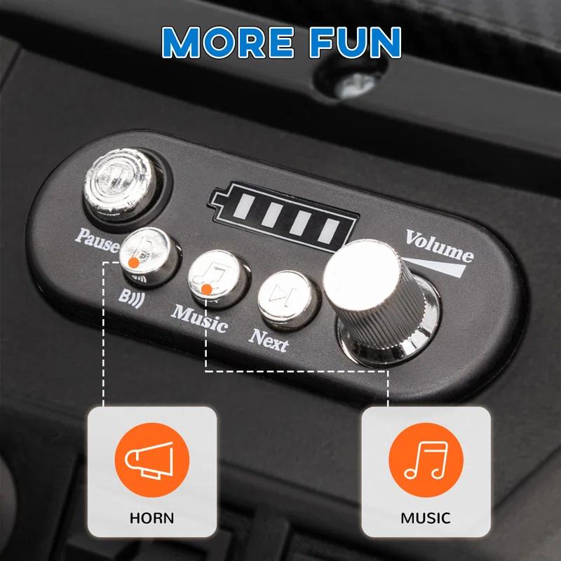 Qaba Qaba 2 Seater 24V Electric Car for Kids with Remote Control