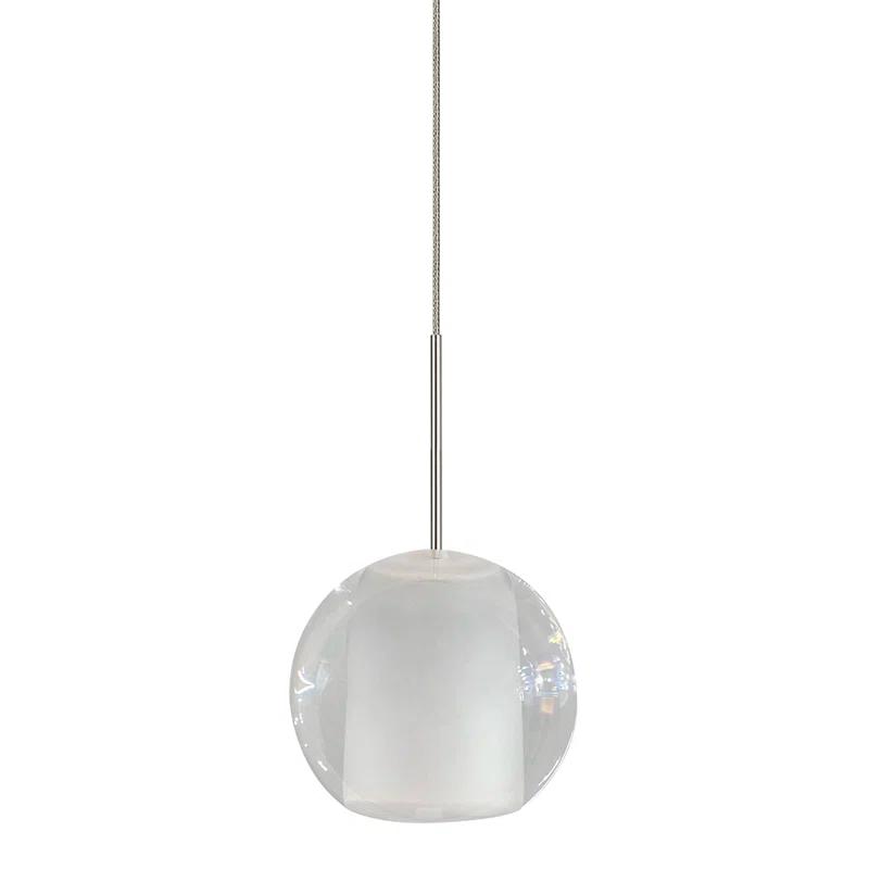 Gracie 7 - Light Satin Nickel Cluster Pendant