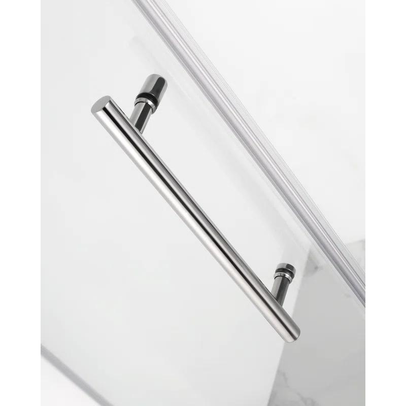 Aston SEN967EZ-CH-522238-10 Bromley Semi-frameless Rectangle Hinged Shower Enclosure
