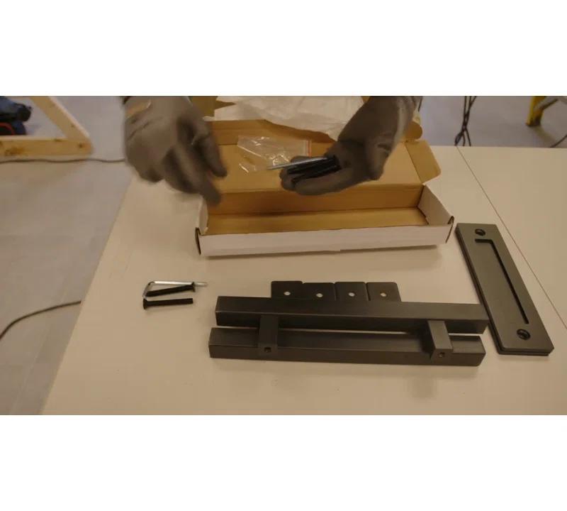 SARTODOORS Quadro Solid + Manufactured Wood Paneled Barn Door