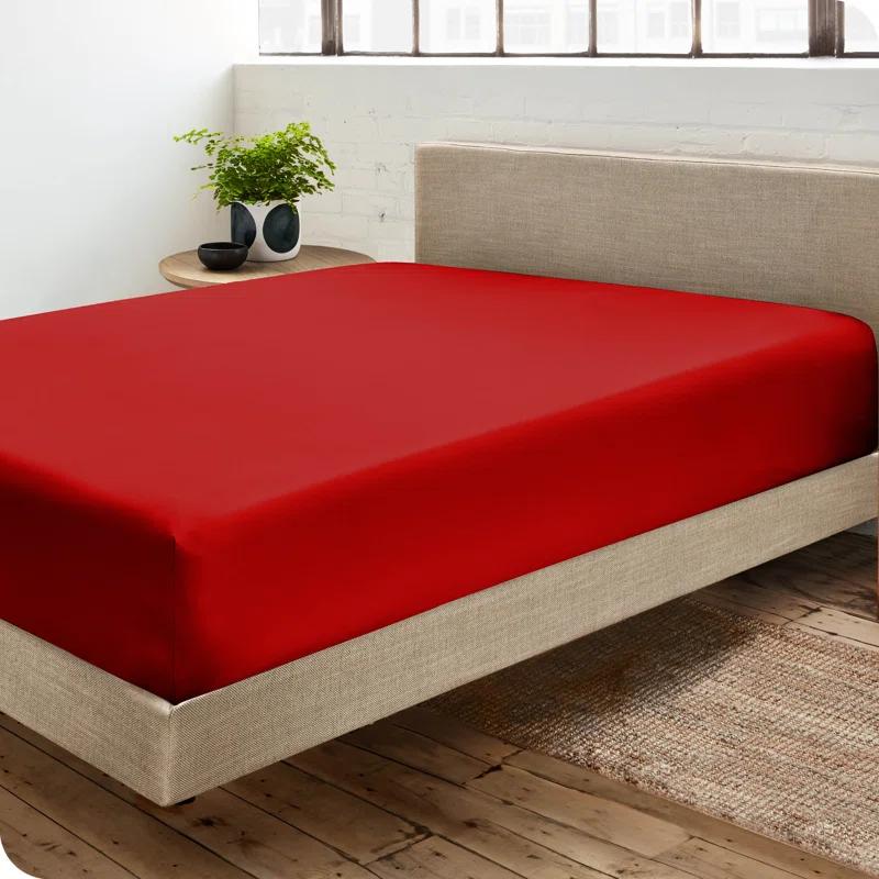 Bare Home Microfiber Fitted Sheet