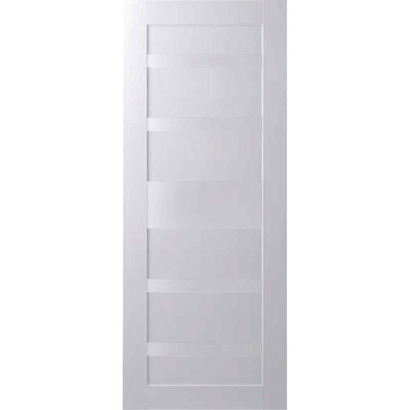 Belldinni Gina Solid Manufactured Wood and Glass Paneled Prefinished Standard Door Slab