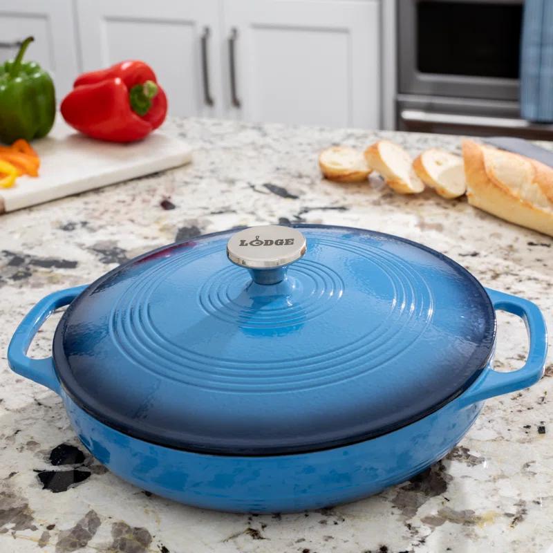 Lodge 3.6 Quart Enameled Cast Iron Casserole