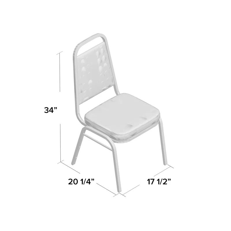 Flash Furniture Amaya Trapezoidal Back Stacking Banquet Chair with 2.5" Thick Seat