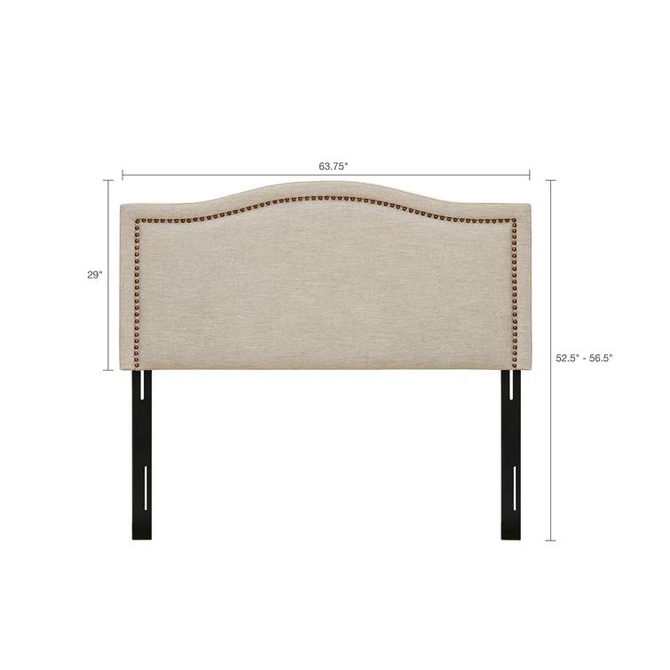 Gracie Oaks Clouchete Nadine Upholstered Nailhead Headboard