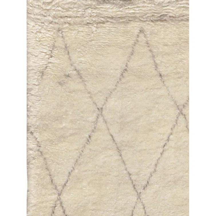 Casablanca Hand-Knotted Ivory/Brown Area Rug