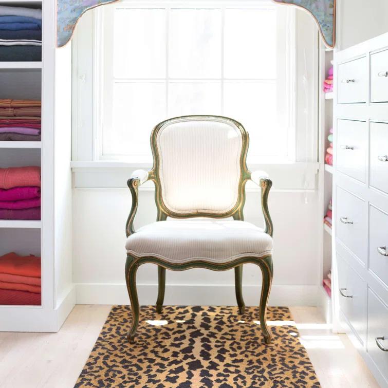 Hand Hooked Wool Animal Print Rug