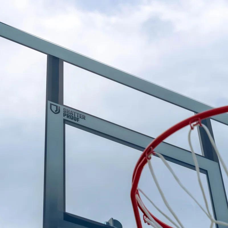 Lifetime Height Adjustable Outdoor 52" Steel Portable Full-Size Basketball Hop