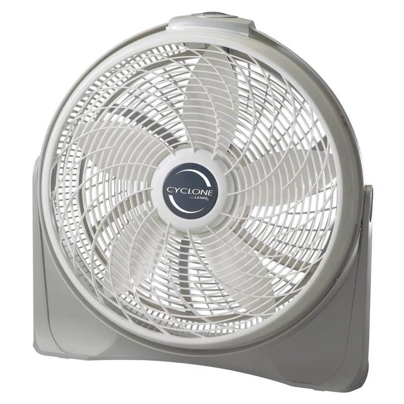 Lasko Lasko 20 Inch Cyclone Portable Full-Tilt Floor Or Wall Mount Pivoting Fan, White