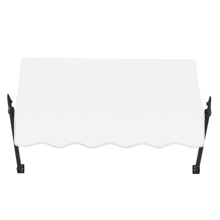 Awntech Awntech New Orleans Acrylic Fabric Fixed Awning with Iron Spear Arms