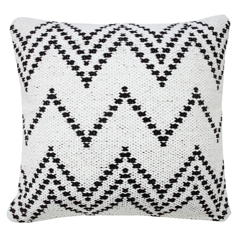 Evette Rios Textured Cotton Throw Pillow