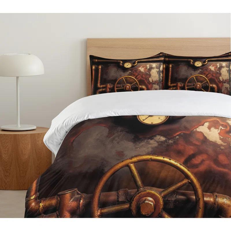Ambesonne Industrial Modern & Contemporary Duvet Cover Set