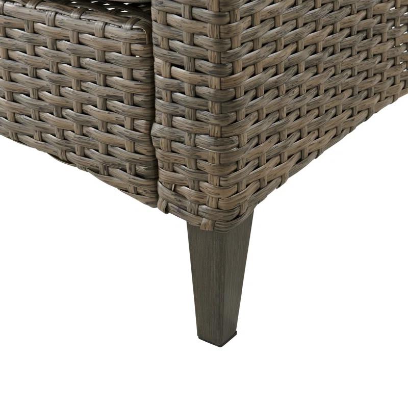 Rockport 77.13'' Polyethylene (PE) Wicker Outdoor Patio Sofa