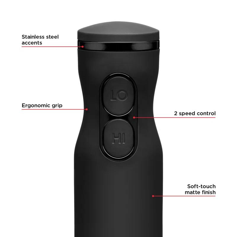 Chefman Chefman Immersion Stick Hand Blender with Stainless Steel Blades