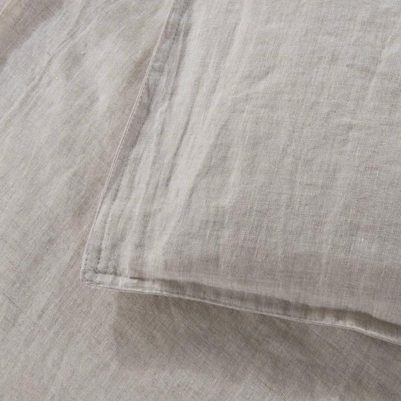 MeadowPark Stone Washed French Linen Reversible Duvet Cover Set