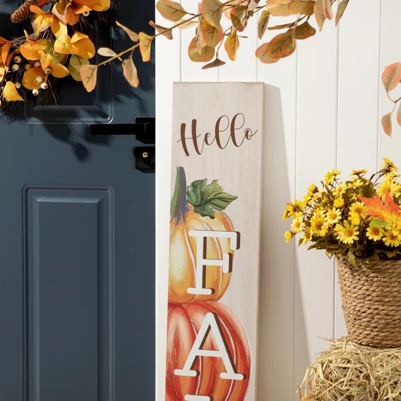 The Holiday Aisle® Fall Wooden Large Wall Décor