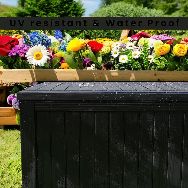 Emperic Design Emperic Design 61'' W 180 Gallons Water Resistant Resin Lockable Deck Box