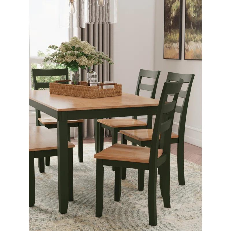 Lark Manor™ Malkin Dining Table With 4 Chairs And Bench, Set Of 6