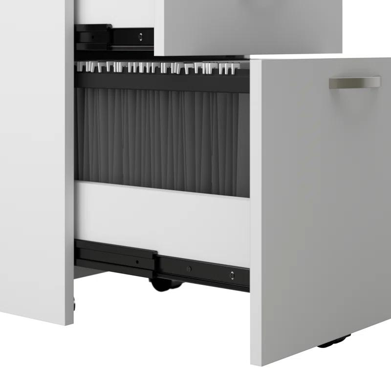 Bush Business Furniture Office In An Hour Rectangle 1 Person Cubicle with Cable Management