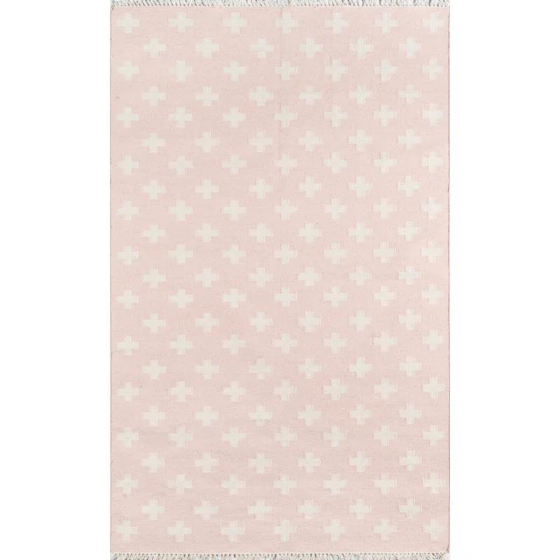 Topanga Wool Pink/White Rug