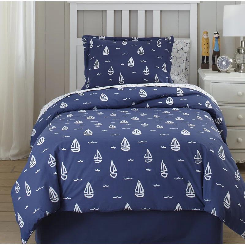 Lullaby Bedding Away At Sea Modern & Contemporary Percale Bedding Set