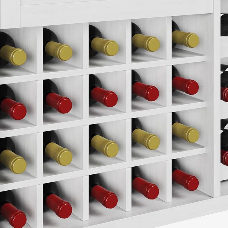 Laurel Foundry Modern Farmhouse® 47" Wine Bar Cabinet, Coffee Bar with Charging Station and LED Light for Kitchen Dining Living Room