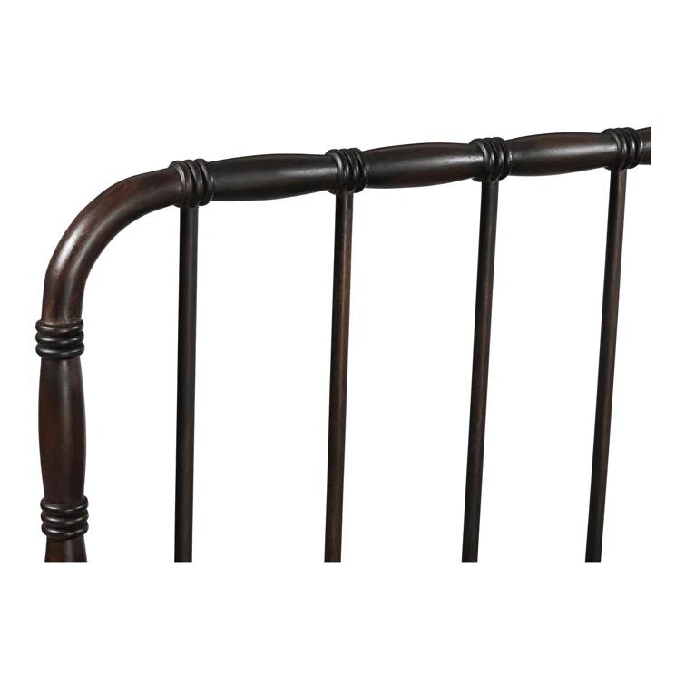 Wallis Platform Bed - Dark Brown / King