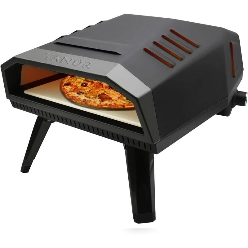 Flame King Flame King TANUR 12-inch Portable Outdoor Propane Pizza Oven for Camping and Outdoor Cooking