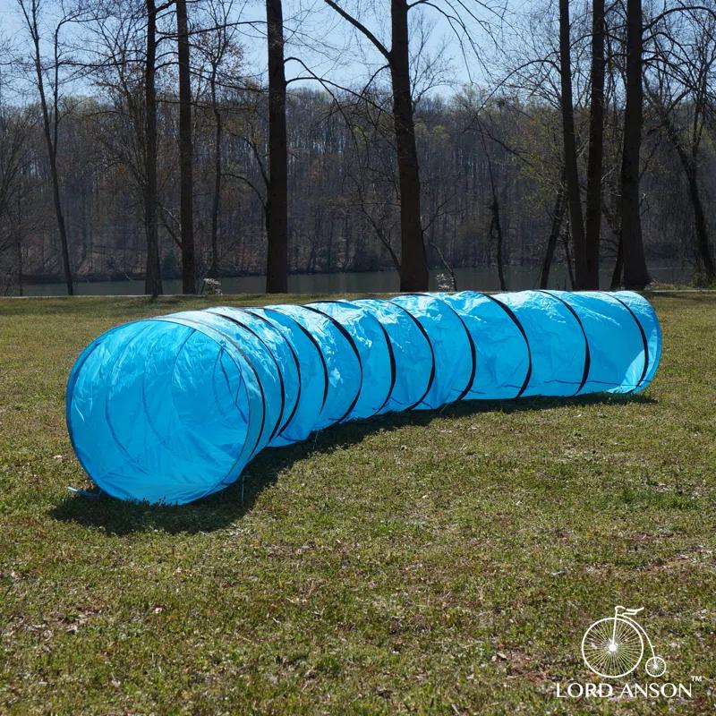Lord Anson Lord Anson Dog Agility Set - Dog Agility Equipment - 1 Dog Tunnel, 6 Weave Poles, 1 Dog Agility Jump - Canine Agility Set For Dog Training, Obedience, Rehabilitation