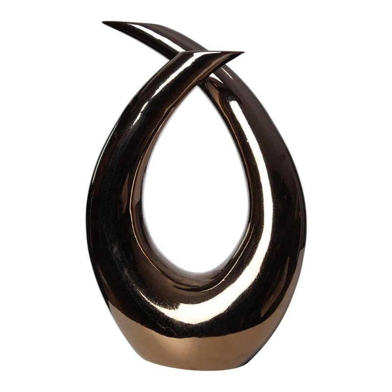 Global Views Loop Sculpture-Bronze