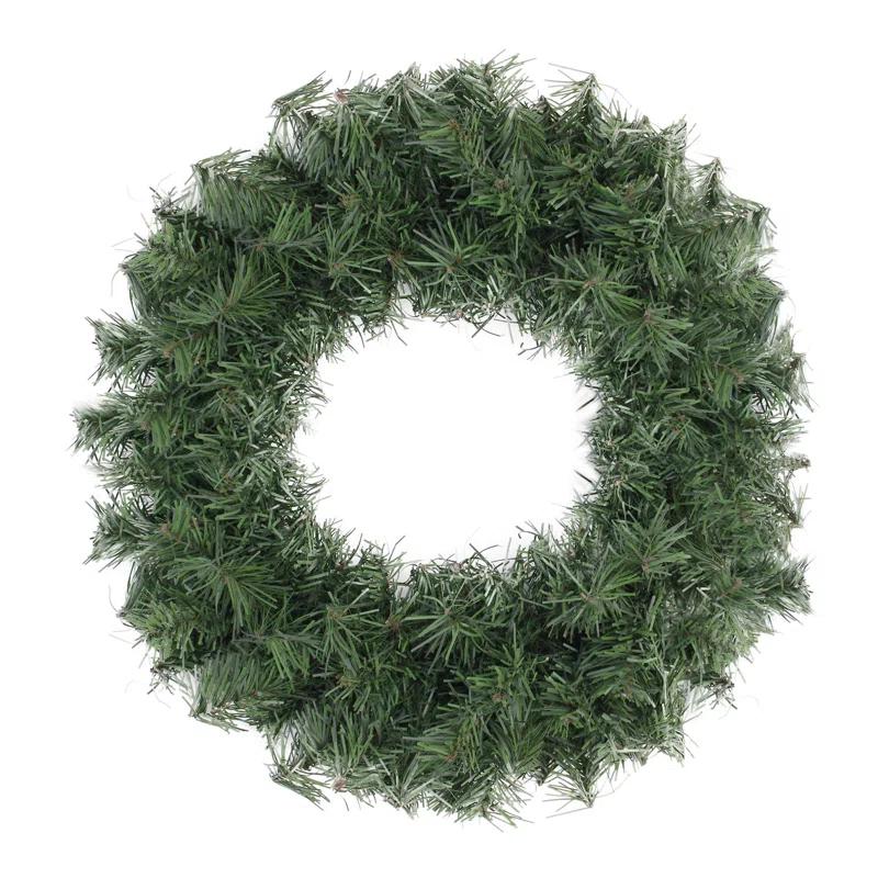 Northlight Seasonal Canadian Pine Artificial Christmas Wreath Unlit