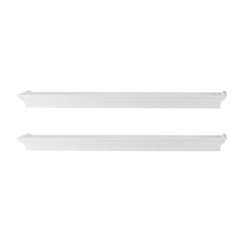 Melannco Melannco 2 Pieces Arlington Floating Wall Shelves for Bedroom, Living Room, Nursery