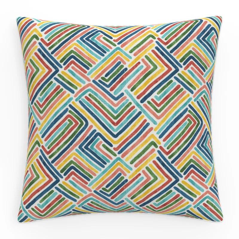 Pillow Perfect Pillow Perfect Geometric Indoor/Outdoor Accent Throw Pillow