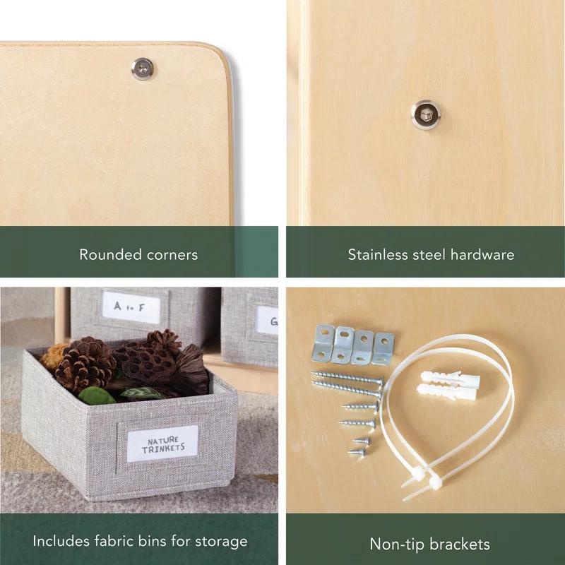 Guidecraft EdQ Essentials Shelves & 10 Bin Storage Unit