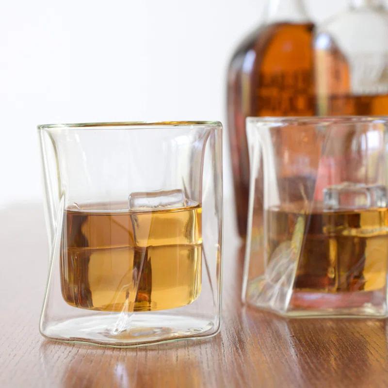 Lemonsoda Lemonsoda Double Wall Hexagon Whiskey Glasses
