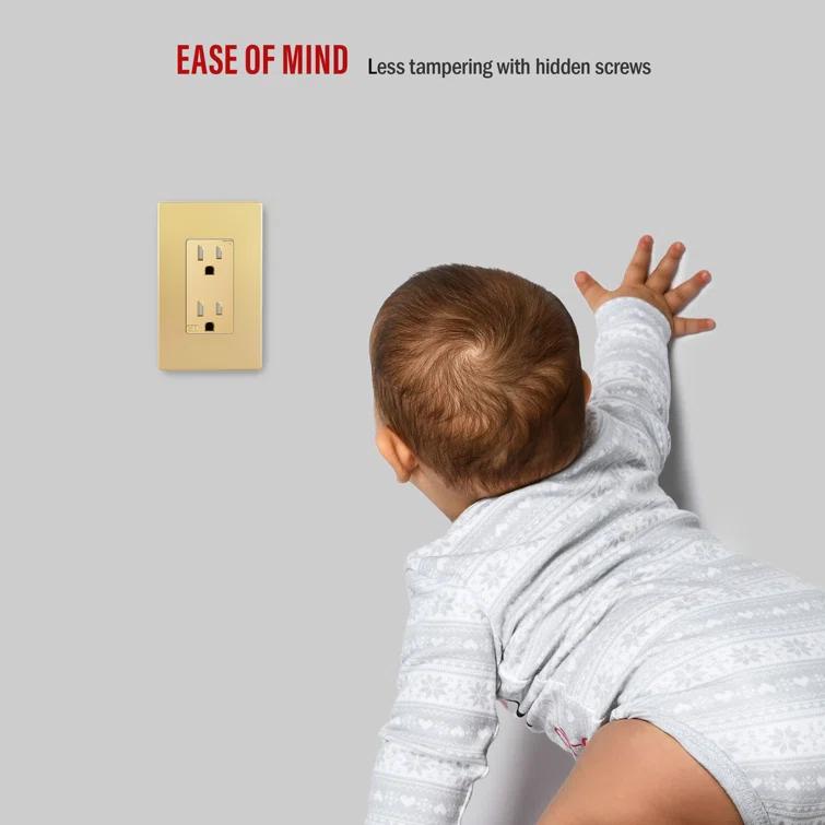 Enerlites No Subject 1 - Gang Rocker Standard Wall Plate