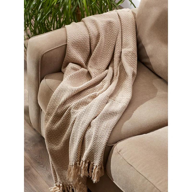 Design Imports Hand Woven Throw Blanket