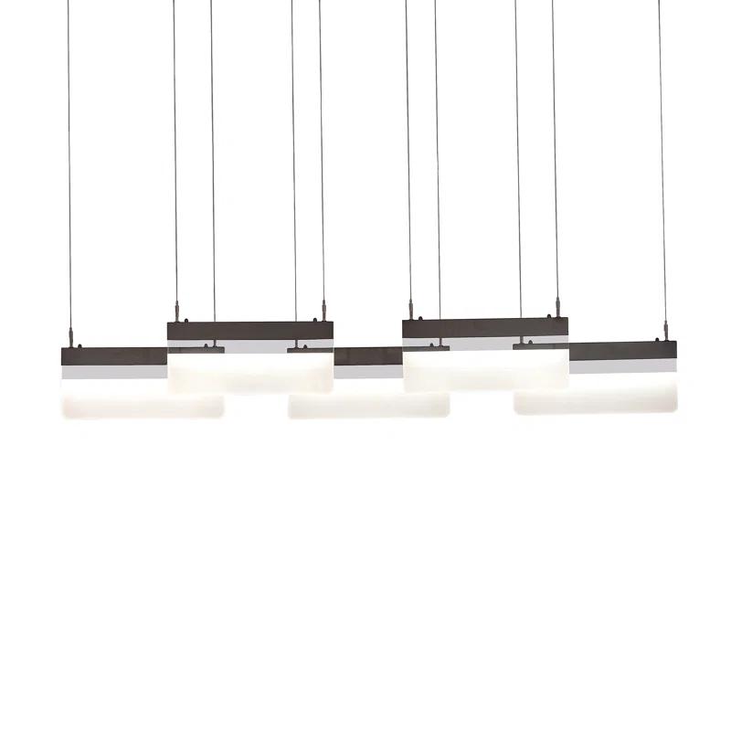 Lineal 5 - Light Bronze LED Cluster Pendant