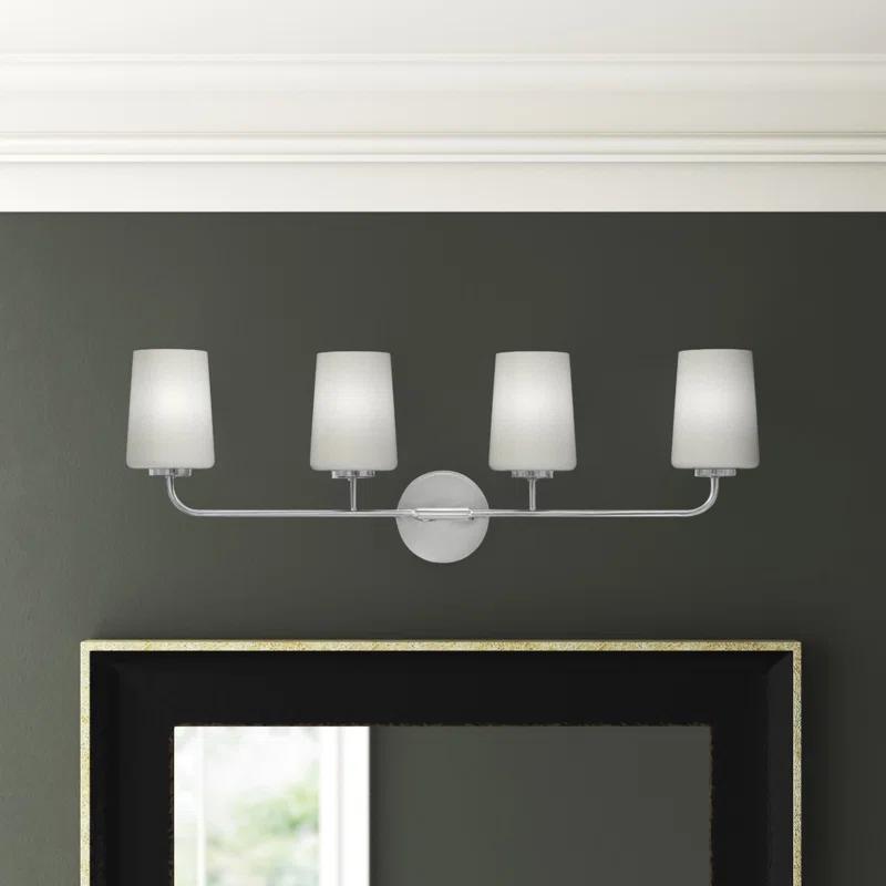 Fitz 4 Light Frosted Dimmable Vanity Light