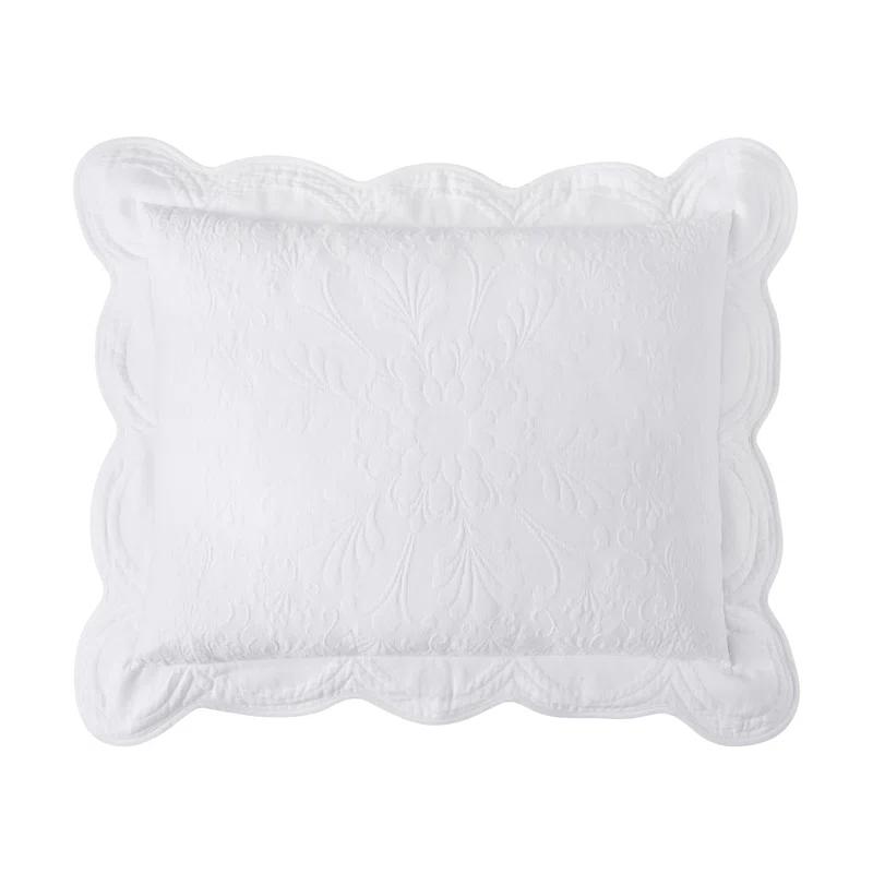Historic Charleston Historic Charleston Charleston Estate Sham, Scalloped Pillow Cover, Single