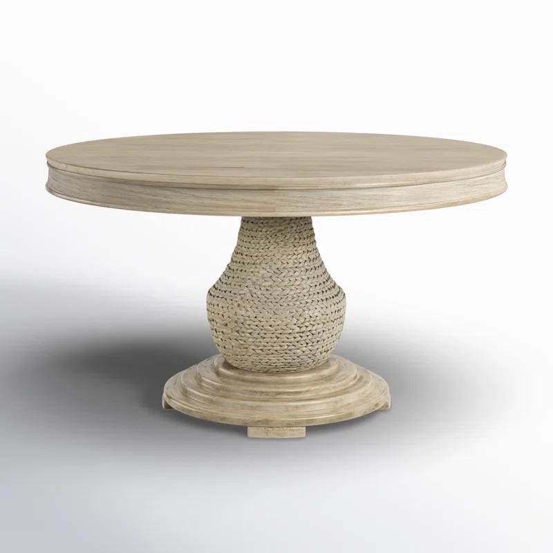 August Grove® Dealmeida Oak Round Dining Table