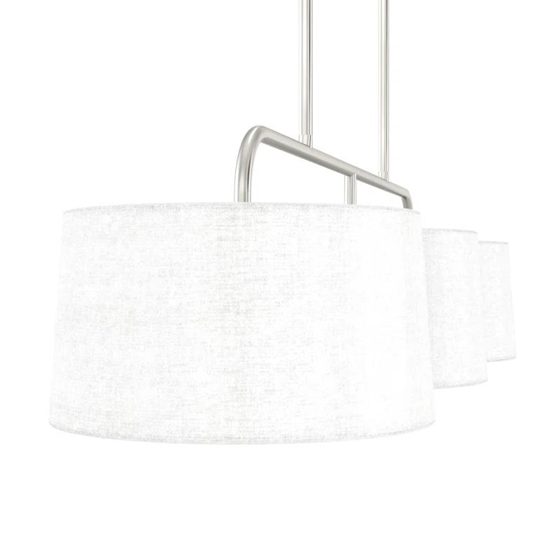 Cottage Hill 6 - Light Kitchen Island Shaded Linear Chandelier