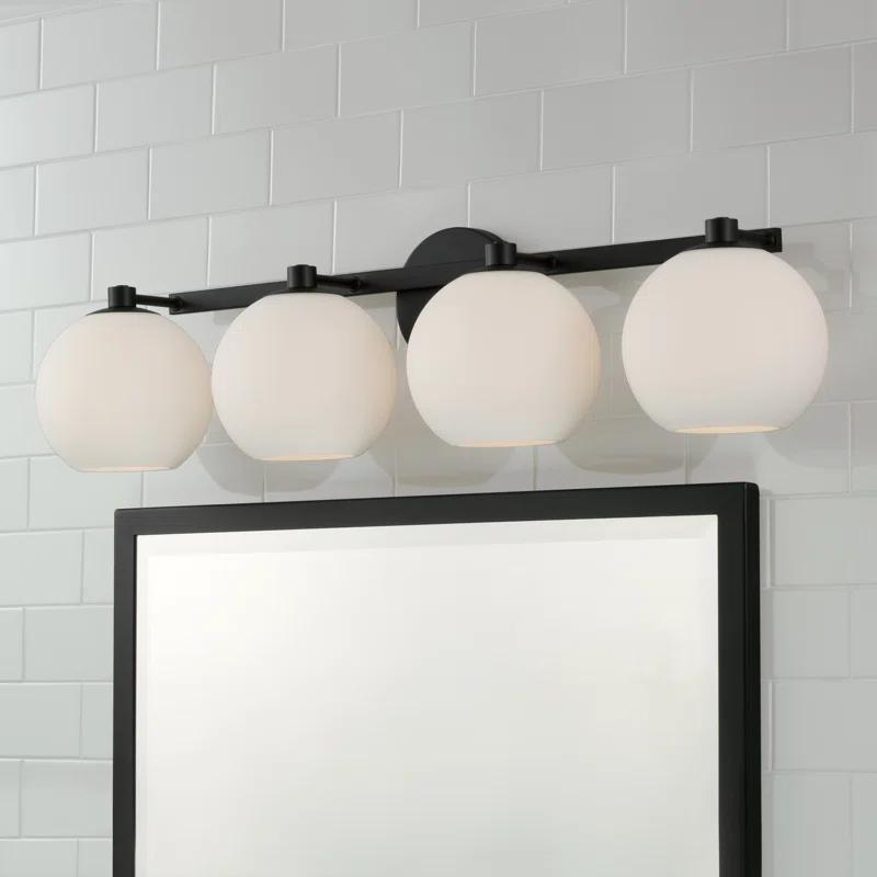 Ansley 4 Light Frosted Dimmable Vanity Light