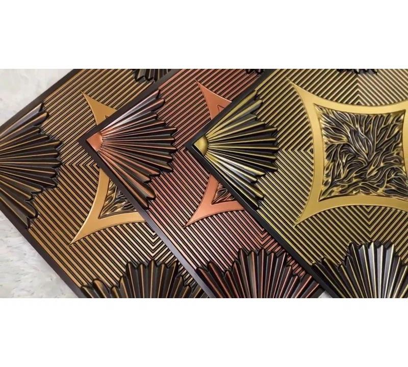 FromPlainToBeautifulInHours Sunset Boulevard 2 ft. x 2 ft. PVC Lay-in or Glue-up Ceiling Tile (Set of 50)