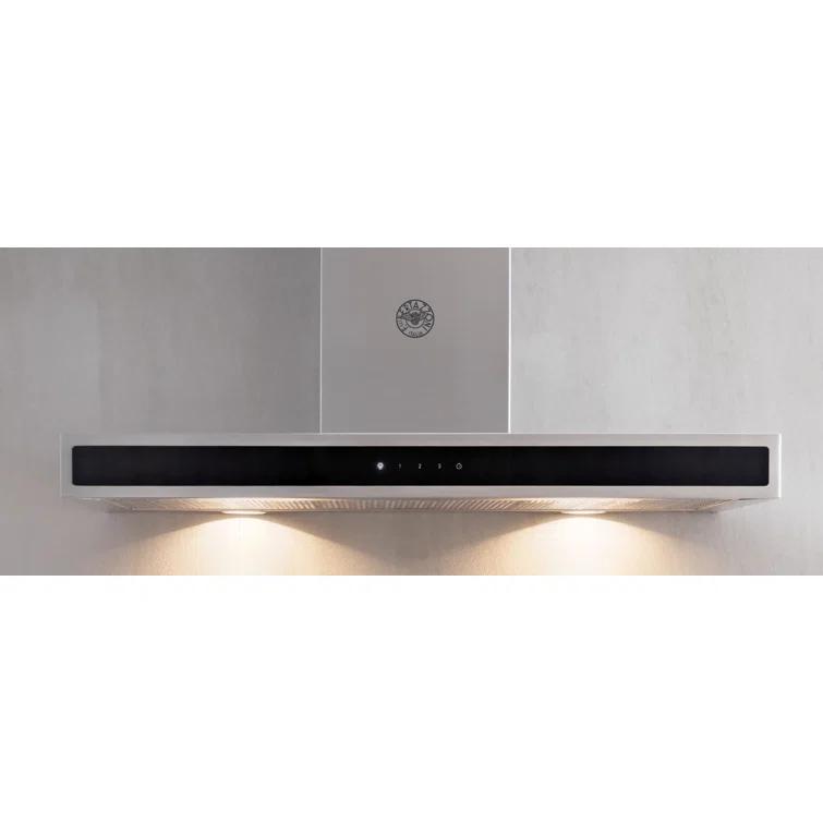 Bertazzoni 36" Stainless Steel 600 CFM Convertible Wall Range Hood with Mesh Filter